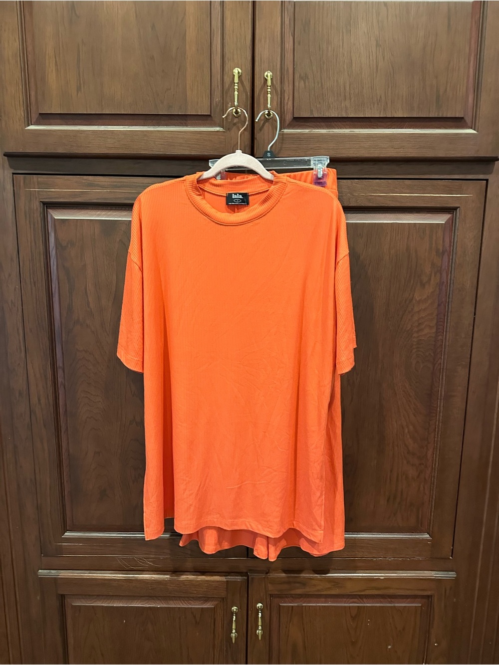 NWT Dressed in Lala two piece orange set - pants and shirt sz S